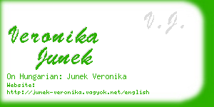 veronika junek business card